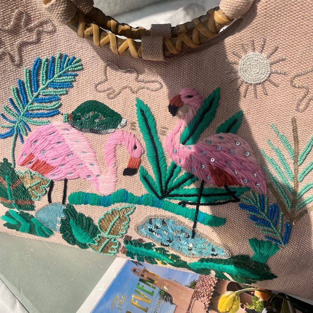 Embroided Beach Bag - Picture 4 of 4